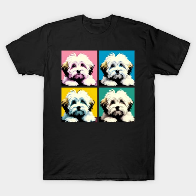 Pop Retro Coton de Tulear Art - Cute Puppy T-Shirt by PawPopArt